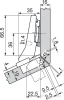 Blum CLIP Top Inserta Self-Close Full Overlay 30° Angle Face-Frame;Frameless Hinges Nickel, 95° Toolless - 79A9596BT1 | 79A9596BT1