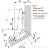 Blum CLIP Top Inserta | Self-Close Half Overlay 30deg Angle Face-Frame;Frameless Hinges Nickel, 95deg Toolless - 79B9596 | 79B9596