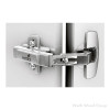 Hettich Intermat Self-Close | Overlay Face-Frame;Frameless Pie Cut Corner Hinge Nickel, 50deg Dowel - 9090119 | 9090119