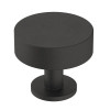 Amerock Radius Series Matte Black 1-1/4 in (32 mm) Diameter Knob, - BP36864FB | BP36864FB