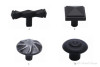 Berenson Rhapsody Knobs | Satin Black, Letter: D, 1"H | H3052155