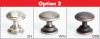Berenson PRO Premier 1 1/4" Knobs | Weathered Nickel, Option 2 | PROPR5WN