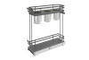 Rev-A-Shelf 5322 Fog 7-1/4" 2-Shelf Base Cabinet Pullout Organizer with Soft-Close Slides, 5322UT | 5322UTBCSC6FOG