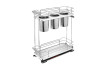 Rev-A-Shelf 5322 Gray 7-1/4" 2-Shelf Base Cabinet Pullout Organizer with Soft-Close Slides, 5322UT | 5322UTBCSC6GR