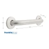 Liberty Hardware Centurion 12" x 1-1/4" Concealed Screw Grab Bar, Stainless Steel | 12x11/4 | 5712