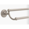 Liberty Hardware Jamestown Series Towel Bars, Douible Bar 24-1/4" Center to Center Satin Nickel | 24" | 9045SN