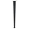 2" Diameter x High Rockwell Single Table Leg, Black Matte | 28" | 950-7S-02