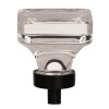 Amerock Glacio Series Clear/Black Bronze 1-3/8 in (35 mm) L x 1-3/8 in (35 mm) W Knob, -BP36653CBBR | BP36653CBBR