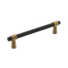 Amerock Mergence Series 5-1/16 inCenter to Center Matte Black/Champagne Bronze Pull, -BP36859FBCZ | Bar Pulls | BP36859FBCZ