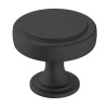 Amerock Exceed Series Matte Black 1-3/8 inDiameter Knob, - BP36880FB | Knob 1-1/2In Fb | BP36880FB