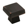 Amerock Blackrock Series Oil Rubbed Bronze 1-1/2 inL x 1-1/2 in (38 mm) W Knob, -BP55273ORB | 1-1/4" | BP55273ORB
