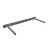 6" x 22-1/2" Floating Shelf Support Rod Bracket, Steel Finish | 6x22.5x1.5 | FB08606