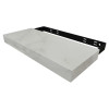 Federal Brace 10" x 23" Porcelain Floating Shelve, White Marbled Finish | FB09635