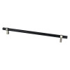 Matte Black Bar & BN Posts App Pull 18" CC | Bar Pulls | H5140455BPN