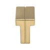 Berenson Skyline Series Modern Brushed Gold L x 3/4" (19 mm) W Knob, - 9995-1MDB-P | 1-3/8" | H99951MDBP
