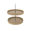 Rev-A-Shelf LD-4NW-072 24" D Maple Full Circle Lazy Susan Independently Rotating for Wall Cabinets, 2 Tray Set with Hardware, LD | LD4NW072241