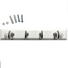 Wurth 4-Hook Keyrack | White with Satin Nickel | WR02000015