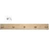 Wurth 5-Peg Hook | 27" Unfinished Wood | WR02000021