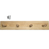 Wurth 4-Peg Hook | 18 in Unfinished Wood | WR02000022