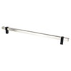 Berenson Rivet Rebel 12in. CC Length | Brushed Nickel and Matte Black | H51254BPN55