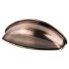 Berenson Euro Moderno Cup Pulls | Brushed Antique Copper | H97111BAC