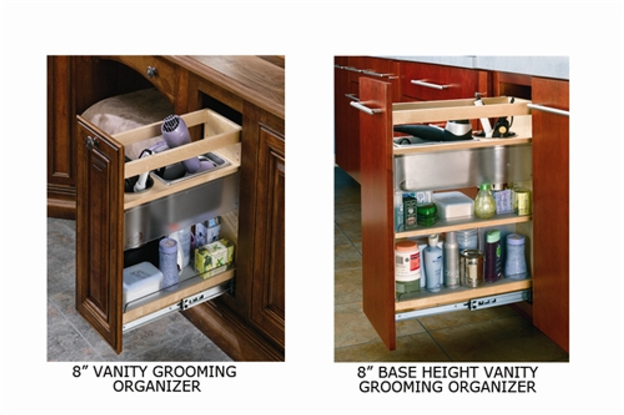 Cabinet Pullout Grooming Organizer for Bathroom/Vanity: Shelves