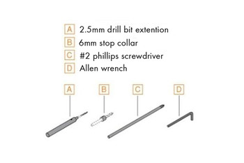 Blum Tandem Accessory Tool Kit (Drill Bits Separate)