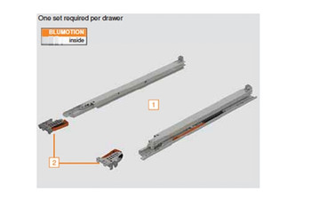 Blum TANDEM Plus BLUMOTION Heavy Duty Slide 569R