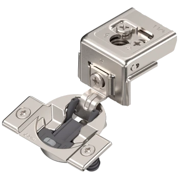 Blum Compact 31C Self-Close 1-1/4" Overlay Face-Frame Hinges Nickel, 105° Dowel - 31C158B20 | 31C158B20