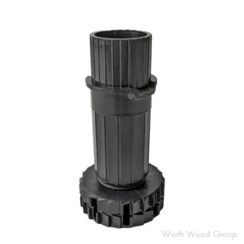 4-1/8" - 5-1/8" Smile System Cabinet Leveler, Black (400/Box) | 45011TTZ