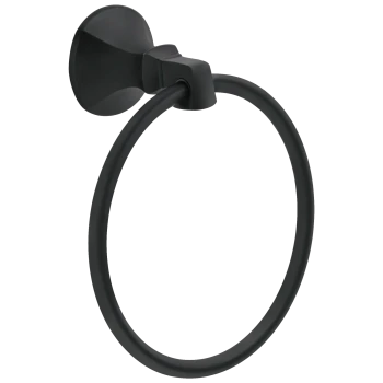 Liberty Hardware Ashlyn Towel Ring | Flat Black | 76446BL