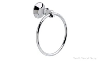 Liberty Hardware Ashlyn Towel Ring, Flat Black | 76446BL