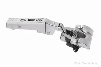 Blum CLIP Top Inserta Self-Close Full Overlay 45 deg Angle Face-Frame;Frameless Hinges Nickel, 95 deg Toolless - 79B3598, +45 Degree II | 79B3598