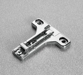 Clip-On Cam Adjustable Face Frame Mounting Plate, Nickel-Plated, Screw-On, 4mm | BAU3R49
