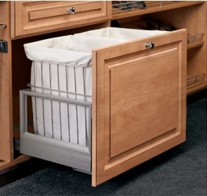 Rev-A-Shelf Grey Double Wire Hamper Pull-Out | CH241419RM217