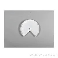 Rev-A-Shelf LD-2901 24" D White Polymer Pie Cut Shaped Lazy Susan, Dependently Rotating  Trays Only, Bulk Packs, LD-2901-24-11-80E | LD2901241140E