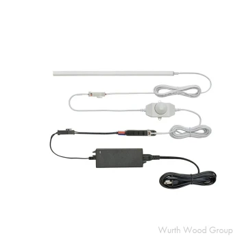 12V LED 3W Top-Emitting Neutral Neoloop Flexible Silicone Lighting, 16.4' Roll, White | LN212V3WM35K1