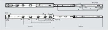 Pro 100 Super Rail Soft-Close Drawer Slides | Option: 14" | PRO100SC14