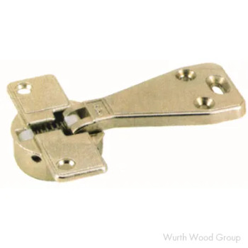 90˚ Opening Fascia Hinge With Spring, 45mm Bore Pattern, Nickel-Plated | 1019879