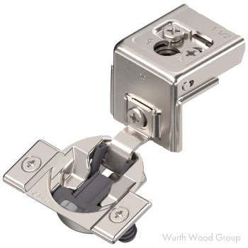 Blum Compact 31C Soft-Close BLUMOTION 1-1/2" Overlay Face-Frame Hinges Nickel, 110° Dowel - 31C358B24 | 31C358B24