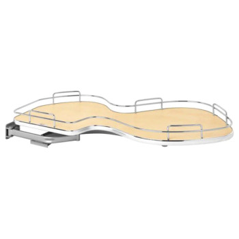 Rev-A-Shelf The Cloud 1-Tier Left Hand Blind Corner Kit for 18" Opening in Maple, Standard Slides, 5371-18-MP-L | 537118MPL