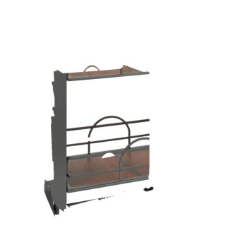 Solid Bottom Pull-Down Shelving System | 5PD24FOG