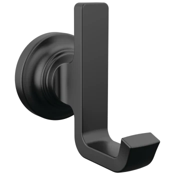 Liberty Hardware Tetra Robe Hook | Matte Black | 78935BL
