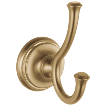 Liberty Hardware Cassidy Double Robe Hook | Champagne Bronze | 79735CZ