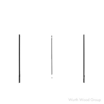 Rev-A-Shelf Pull Down Closet Rods Adjustable 18"-48"W x 35-7/16"H, 33 lb Weight Capacity - CPDRSL-48MB | CPDRSL48MB