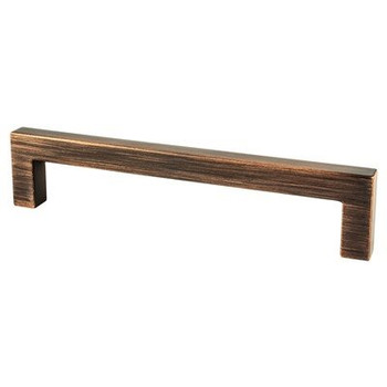 Berenson Contemporary Advantage One CC Champagne Square Pull | Verona Bronze, 128mm | H903040VB