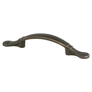 Berenson Traditional Advantage Four 3 inch CC Ringed Arch Pull | Verona Bronze | H936710VB