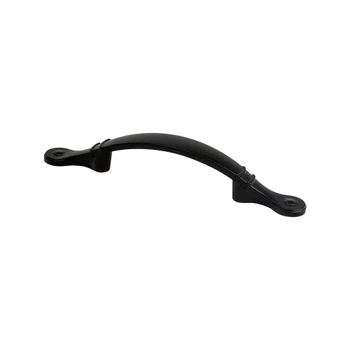 Berenson Traditional Advantage Four 3 inch CC Ringed Arch Pull | Matte Black | H93701055
