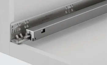 Knape and Vogt Samet 18" Soft-Close Full Extension Undermount Drawer Slides, Zinc - Kvsumb 903 18 | KVSUMB90318