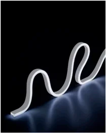 Tresco 12V LED 3W Neoloop Flexible Silicone Lighting, 16.4' Roll, White | Side-Emitting Cool White | LN112V3WM48K1